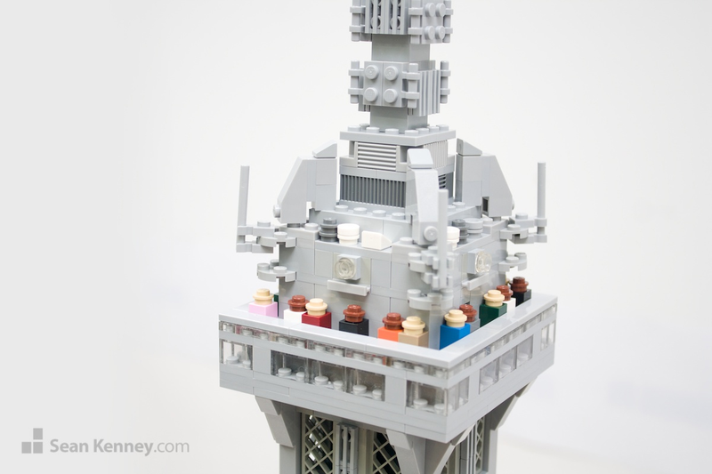 Illustration for article titled It's the Tiny Tourists That Make This Lego Eiffel Tower So Perfect